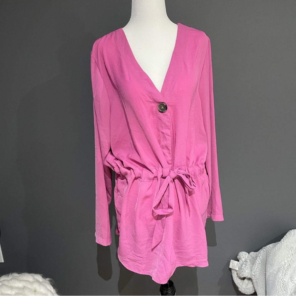 Lily Morgan Pink V-Neck Tunic